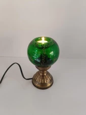 Gece Lambası Mumluk Cam Masa Lambası Ev Dekor Mum - 2