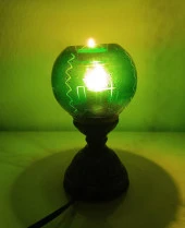 Gece Lambası Mumluk Cam Masa Lambası Ev Dekor Mum - 3