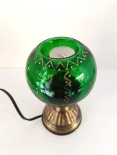 Gece Lambası Mumluk Cam Masa Lambası Ev Dekor Mum - 7