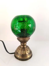 Gece Lambası Mumluk Cam Masa Lambası Ev Dekor Mum - 8