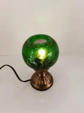 Gece Lambası Mumluk Cam Masa Lambası Ev Dekor Mum - 10