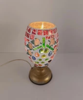 Masa Gece Lambası Dokunmatik Renkli Cam Masa Lamba Işığı Ev Dekor - 4