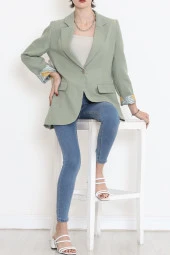 Keten Blazer Ceket Çağla - 2115.1322. - 4