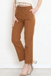 Paça Püsküllü Pantolon Tarçın - 3