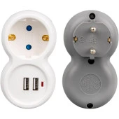 Vea Vrm0101u 250v 16a Tekli Çift Usbli Priz - 1