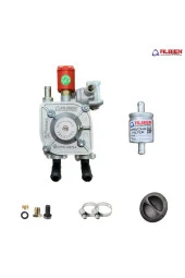 Atiker Uyumlu Gaz Kesicili Sıralı Sistem Regülatör 110kw + Hortum Arası 12*12mm LPG Filtre - 1