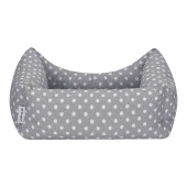 Pet Comfort Uniform Gri Puantiyeli Kedi ve Köpek Yatağı XS 50x40cm thumbnail 3