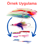 Eagenset Silikon Ahtapot Yapay Yem Olta Takımı, Çapari, Jig, Yapım Malzemesi 9 cm 5 Adet - 7