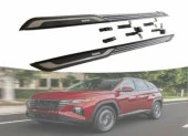 Hyundai tucson yan basamak koruma 2021+ oem tip çizgili model - 1