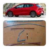 Seat İbiza Uyumlu 14 Parça Krom Cam Çerçeve Çıtası 2022+ Sonrası thumbnail 2