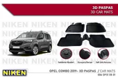 Opel Combo Havuzlu 3D Paspas Niken Siyah 2019+ Sonrası thumbnail 1