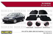 Volkswagen Jetta Havuzlu 3D Paspas Niken Siyah 2004-2010 Arası thumbnail 1