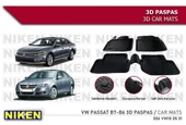 Volkswagen Passat B6 Havuzlu 3D Paspas Niken Siyah 2005+ Sonrası thumbnail 1