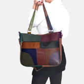 Lederax Hakiki Deri El ve  Omuz Çantası Anne Çantası LD403 thumbnail 5