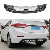 Hyundai Elantra çift eksoz görünümlü difüzör gri 2014-2016 arası modeller thumbnail 1