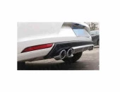 Vw Polo 6R uyumlu arka tampon altı difüzör Siyah 2009-2017 arası - 4