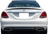 Mercedes w205 boyalı (Pianoblack) spoiler 2015-2021 arası - 2