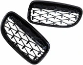 Bmw e90 diamond ön panjur ızgara 2009-2012 arası parlak siyah thumbnail 3