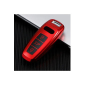 Audı A3 A4 A5 A6l A7 A8 C8 Q8 D5 E-tron Tpu Anahtar Kılıf (kırmızı) thumbnail 2