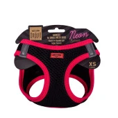 Doggie Havalı Dokuma Neon Serisi Köpek Göğüs Tasması Pembe 30-34 Cm XSmall thumbnail 1