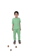 Çift Kat Müslin, Çocuk Müslin Şalvar Pantolon, %100 Pamuk, Beli Lastikli - 8