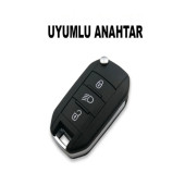 Peugeot Cıtroen Opel Silikon Anahtar Kılıf (MAVİ) thumbnail 3