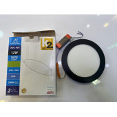 Sıva altı 12wsiyah kasa beyaz ışık panel led silim - 2