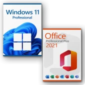 Windows 11 Pro '' Office 2021 Pro Plus 32-64 Bit Türkçe-İngilizce Global Destekli - 1