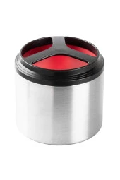 018-01-TEDEMEI KIRMIZI 2 KATLI PASLANMAZ ÇELİK YUVARLAK TERMOS 1.5L - 3