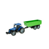 Oyuncak Model Traktör Römorklu Işıklı Sesli Sürtmeli 20 Cm - 1