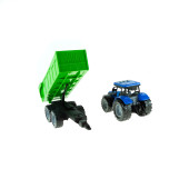 Oyuncak Model Traktör Römorklu Işıklı Sesli Sürtmeli 20 Cm - 5