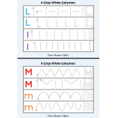 Çizgi-Alfabe YAZ-SİL Kitabı (Okul Öncesi ve Birinci Sınıflar İçin) thumbnail 6