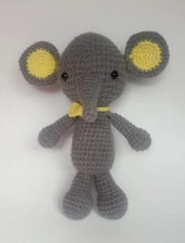 Sevimli Fil Amigurumi Organik Oyuncak thumbnail 1