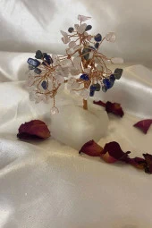 Doğaltaş Lapis Kuvars Quartz Taşı Doğal Taş Bakır Hayat Ağacı Negatif Enerji Taşı 1 - 1