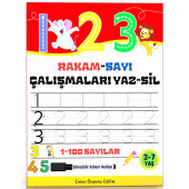Rakam-Sayı Çalışmaları YAZ-SİL Kitabı - 1