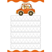 Okul Öncesi Çizgi Alfabe Sayı Şekil YAZ-SİL Kitabı - 3