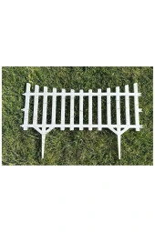 10 adet Mini Bahçe Çiti Dekoratif Esnek Plastik Çit Peyzaj Koruma Panel Çit 58-36 Cm 1 Adet - 2