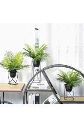 Büyük Boy Yapay Palmiye Demeti 9 Dallı Demet Areka Yaprağı 50 cm thumbnail 7