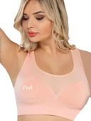 Emay 4027 Bayan Seamless Pedli Toparlayıcı Sporcu Büstiyer Sütyen - 1
