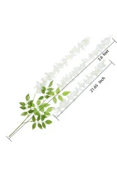Yapay Sarkan Akasya Çiçeği 100 Cm Beyaz 12 Li Paket - 4