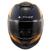 LS2 Stream 2 Vintage Full Face Motosiklet Kaskı Turuncu thumbnail 2