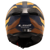 LS2 Stream 2 Vintage Full Face Motosiklet Kaskı Turuncu thumbnail 4