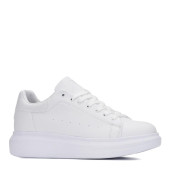 BEST OF B150 Beyaz Kalın Tabanlı Günlük Erkek Sneaker Ayakkabı - 1