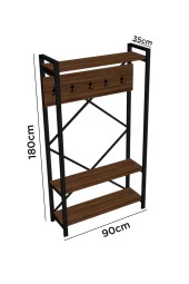 Evdemo Siyah Berceste Vestiyer Portmanto - 2