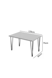 Evdemo  Siyah MermerDekor Mutfak Yemek Masası thumbnail 2