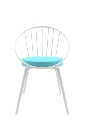 Evdemo  Eylül Metal Tel Sandalye Turkuaz thumbnail 3
