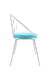 Evdemo  Eylül Metal Tel Sandalye Turkuaz thumbnail 4