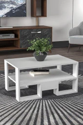 Ardeno  Miray Orta Sehpa Beyaz thumbnail 4