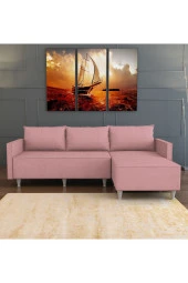 Evdemo  Pembe Aybüke Köşe Koltuk - 1