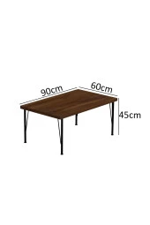 Evdemo  Kobalt Bahçe Balkon Oturma Takımı Sehpalı 2+1+1 Kahve - 4